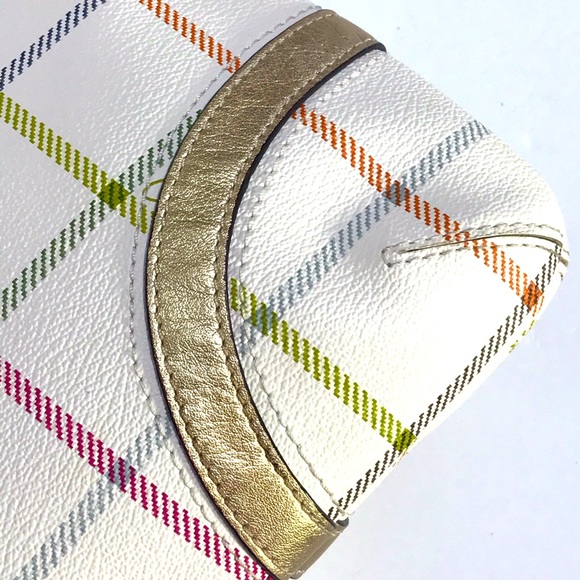 Coach Peyton Tattersall Crossbody/Shoulder/Messenger Bag w/Adjust. Length Strap - Picture 7 of 13